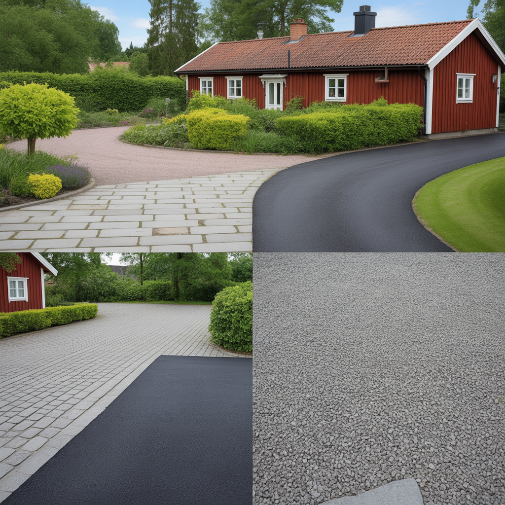 3.Stenlaggning asfalt eller grus vad passar dig bast