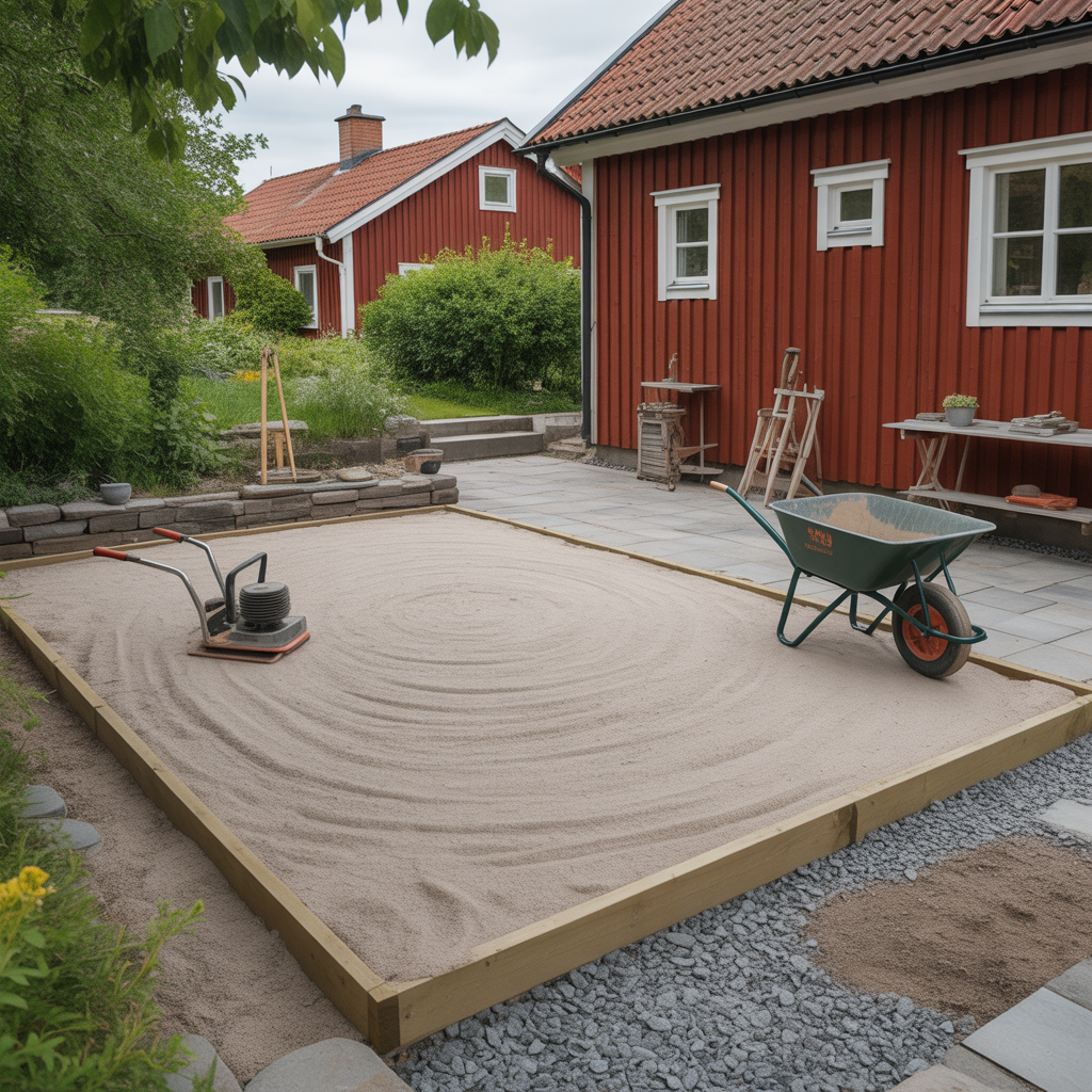 4.Forbered marken innan stenlaggning sa gor proffset