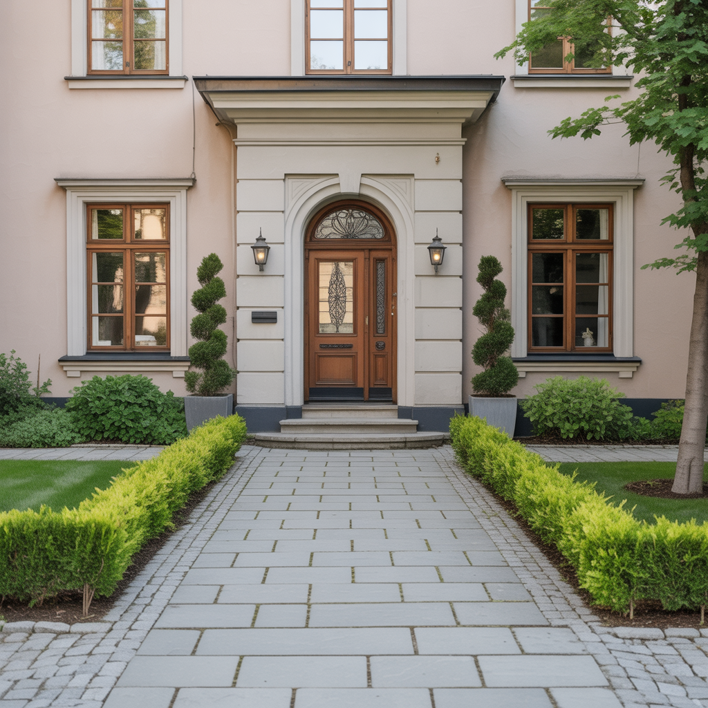 9.Snygga ider for en valkomnande stenlagd entr