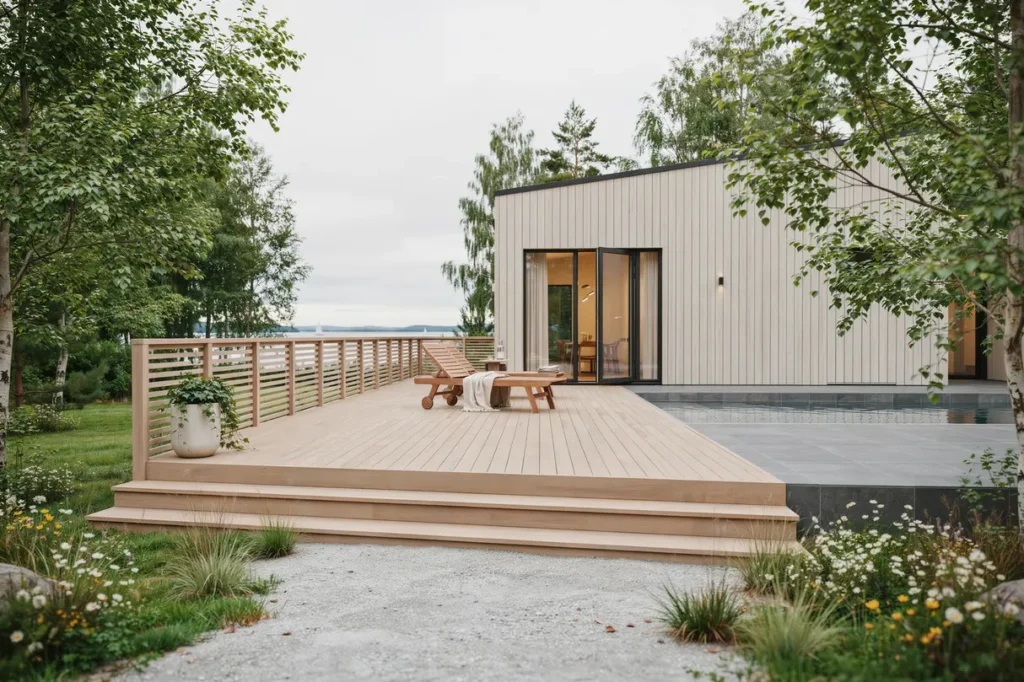 ny altan med integrerat poold ck vid villa i rimbo roslagen